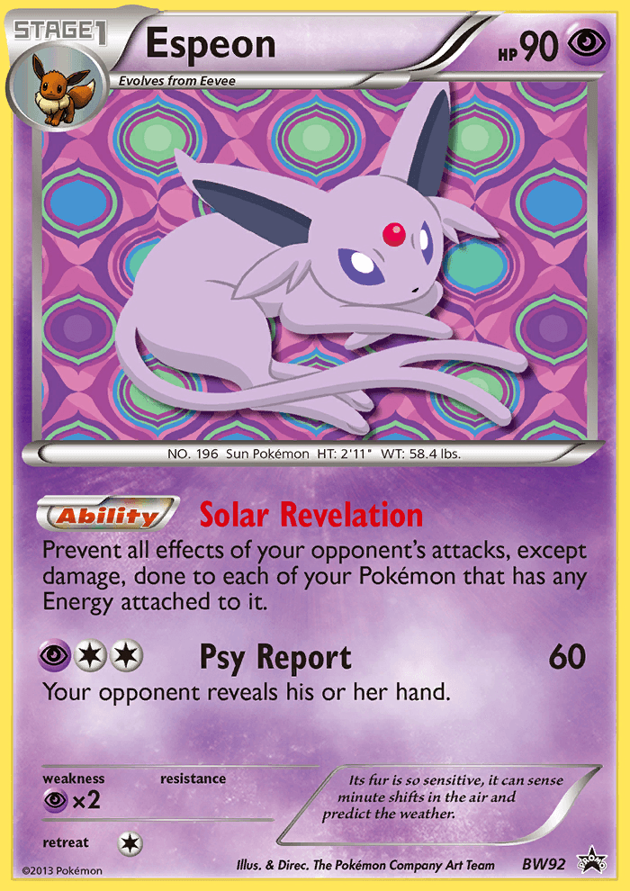 Espeon from BW Black Star Promos