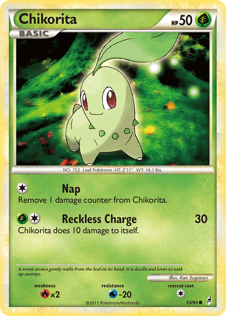 Chikorita Pokémon card