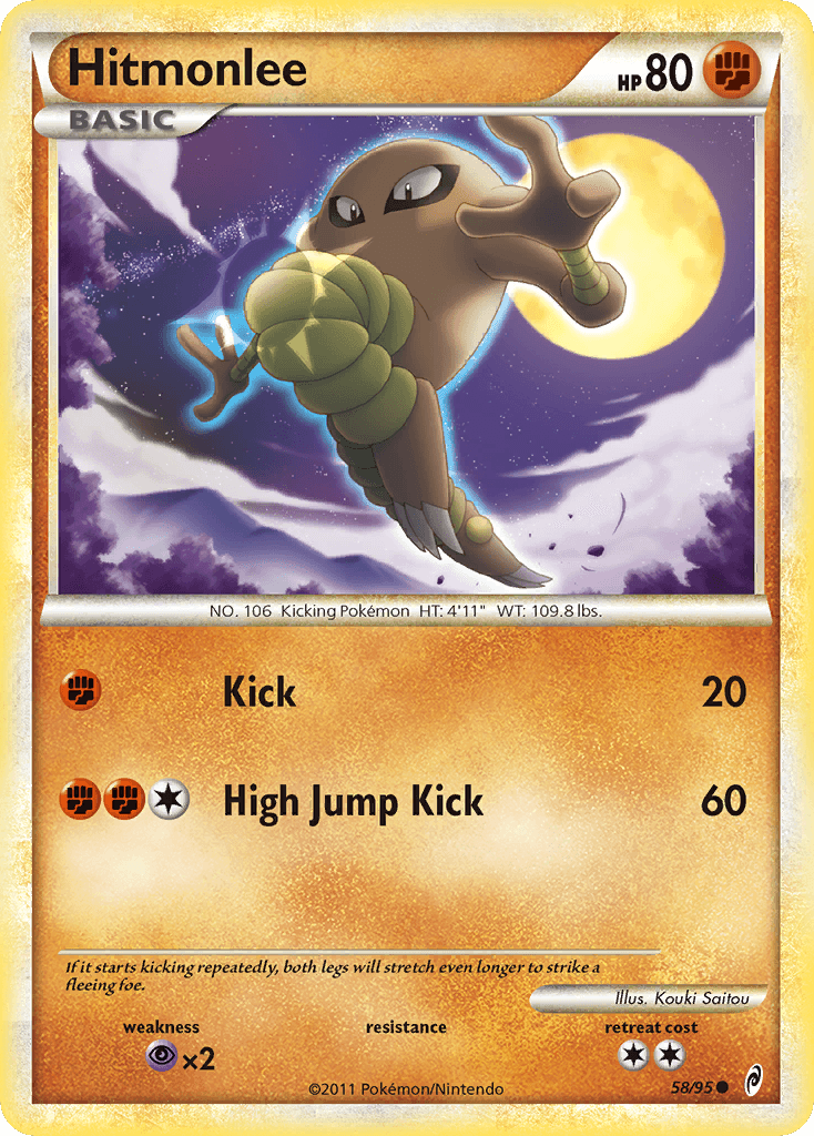 Hitmonlee Pokémon card
