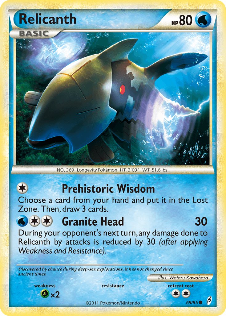 Relicanth Pokémon card