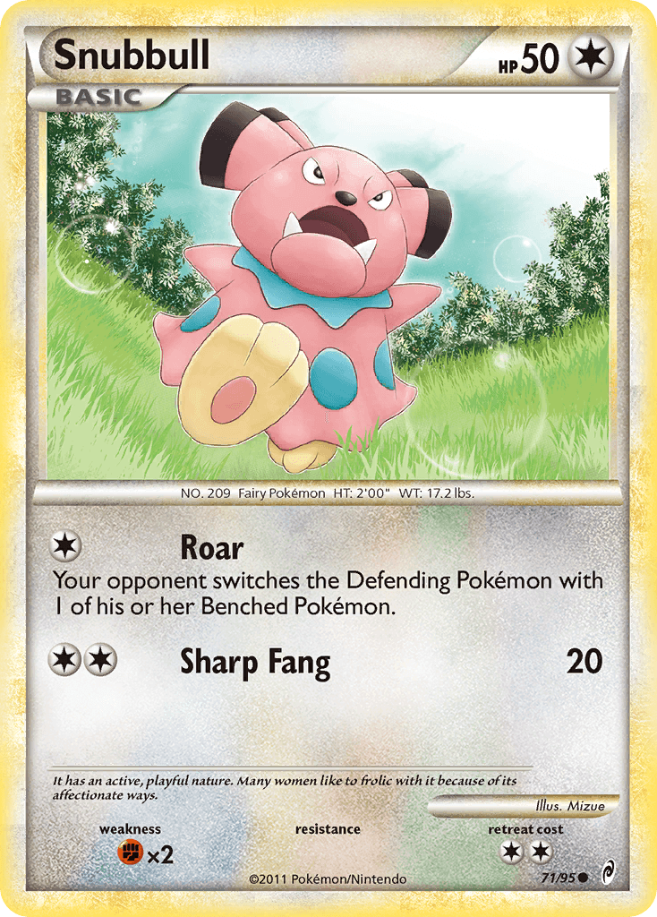 Snubbull Pokémon card
