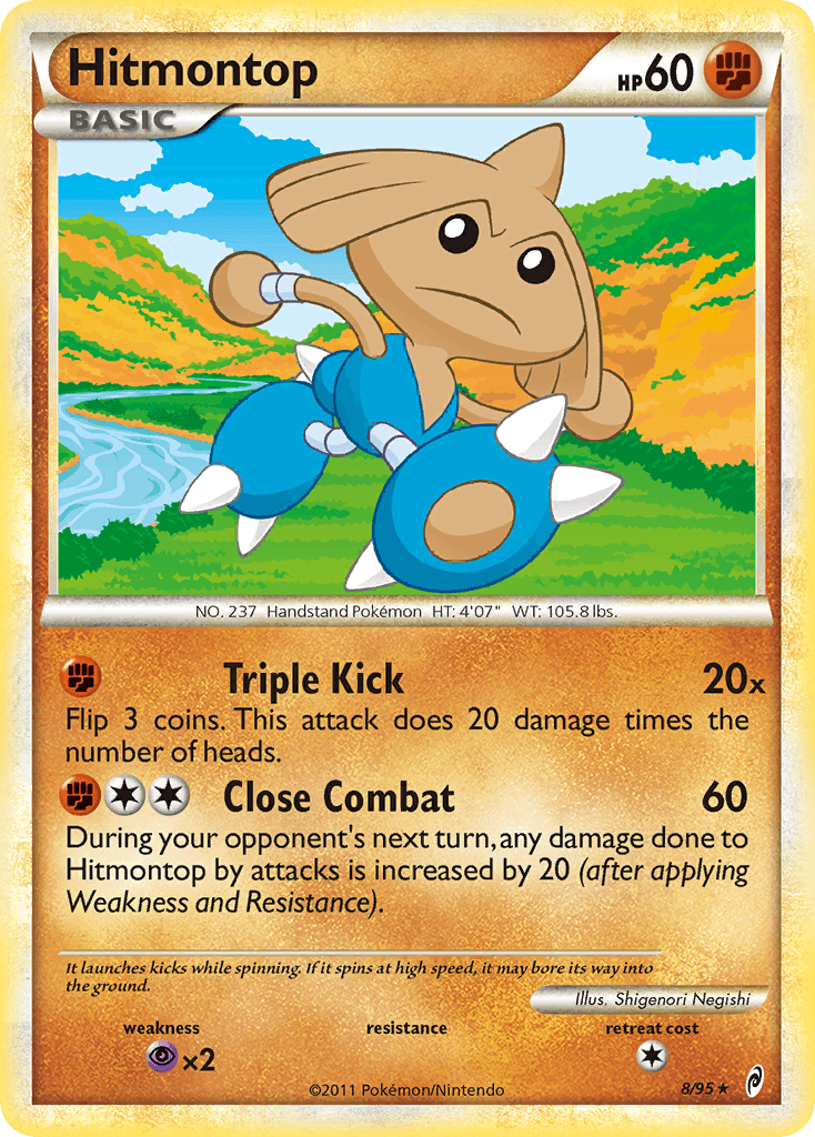 Hitmontop Pokémon card