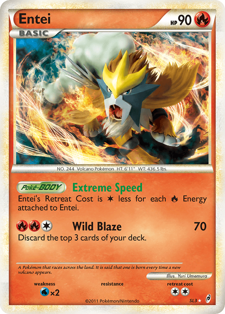 Entei Pokémon card