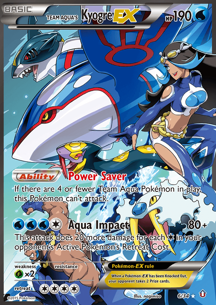 Team Aqua's Kyogre-EX — Gen 3
