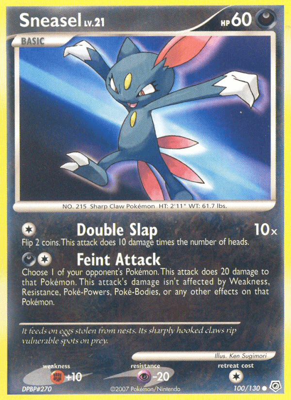 Sneasel Pokémon card