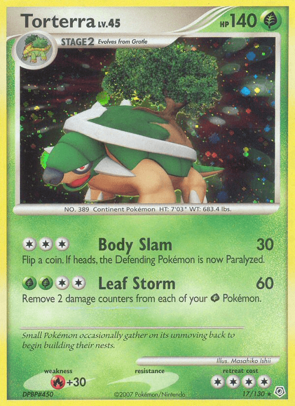 Torterra Pokémon card