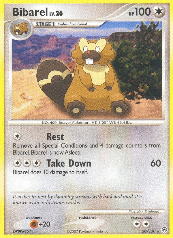 Bibarel Pokémon card