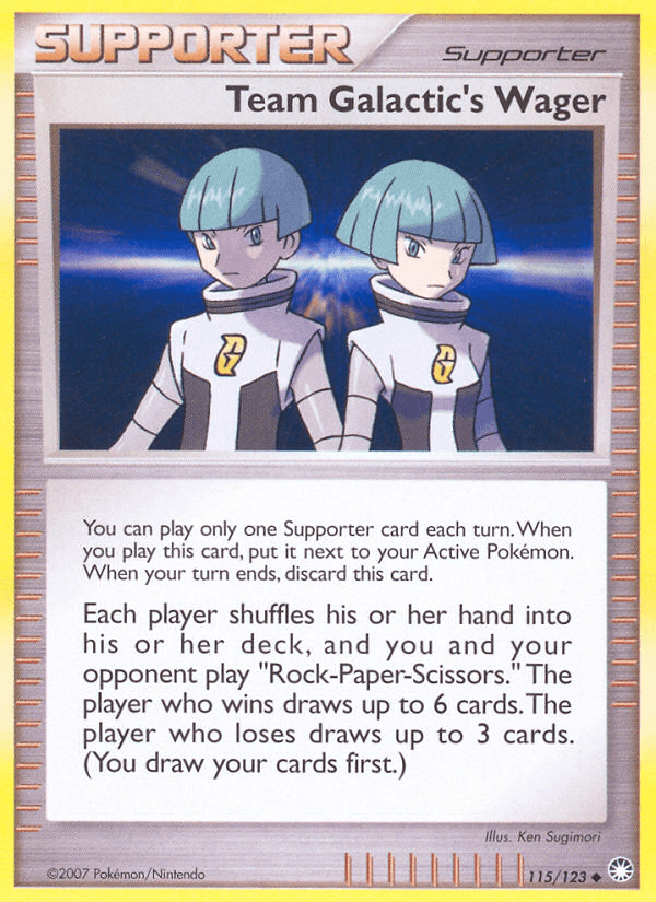 Team Galactic's Wager Pokémon card