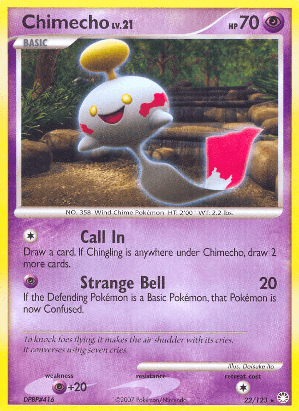 Chimecho Pokémon card