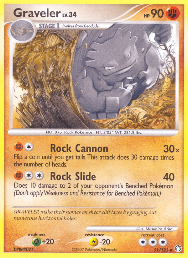 Graveler Pokémon card