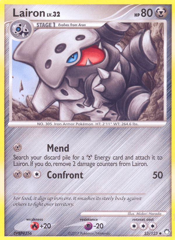 Lairon Pokémon card