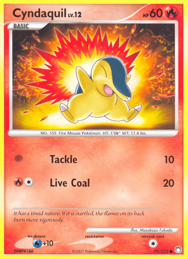 Cyndaquil Pokémon card