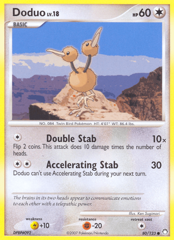 Doduo Pokémon card