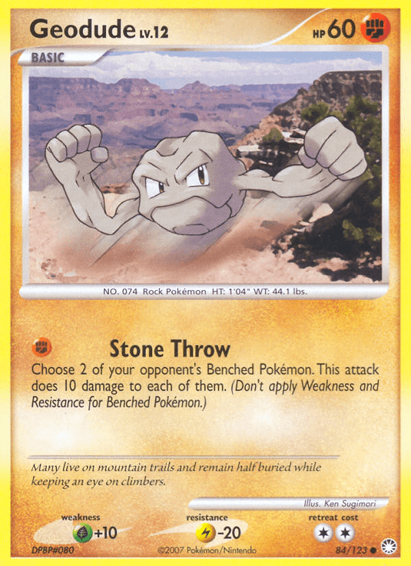 Geodude Pokémon card