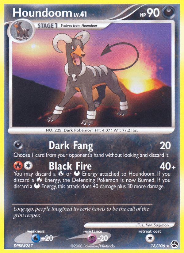 Houndoom Pokémon card