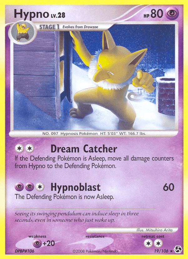 Hypno Pokémon card
