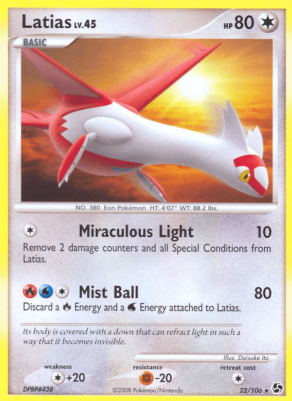Latias Pokémon card