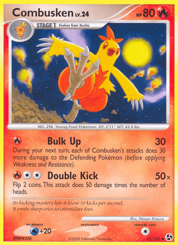 Combusken Pokémon card