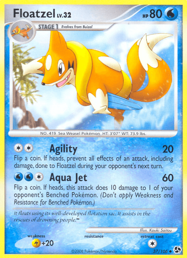 Floatzel Pokémon card