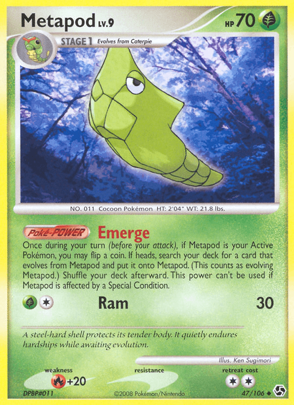 Metapod Pokémon card