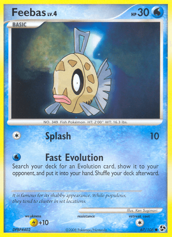 Feebas Pokémon card