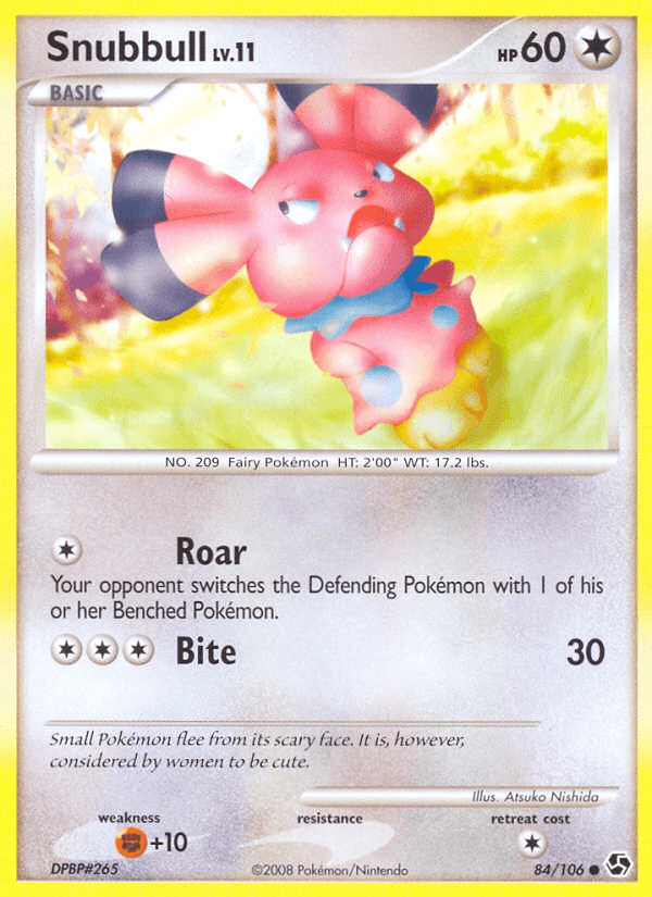 Snubbull Pokémon card
