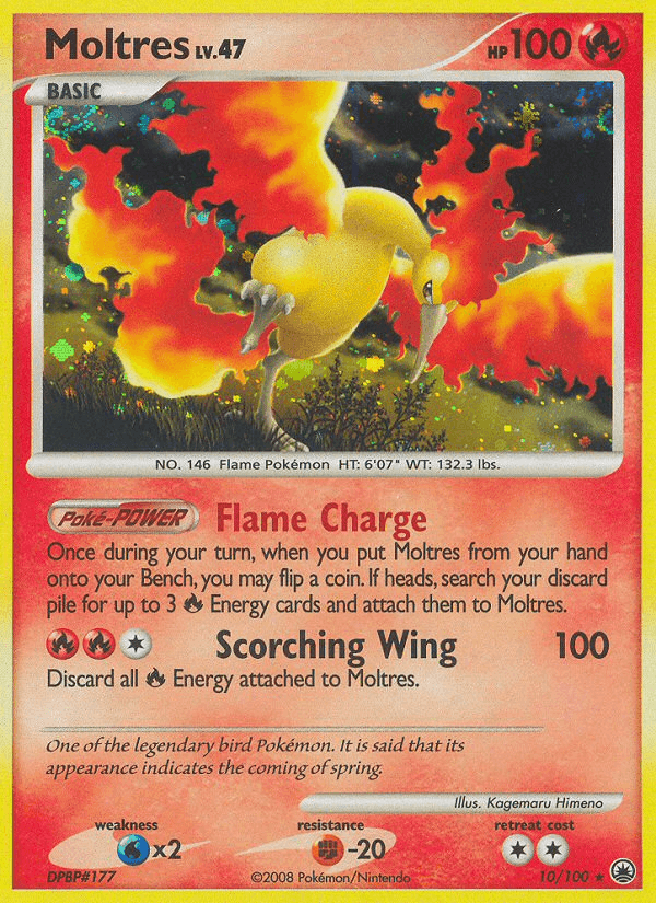 Moltres Pokémon card