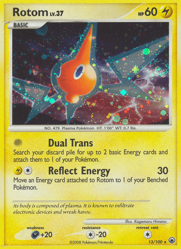 Rotom Pokémon card