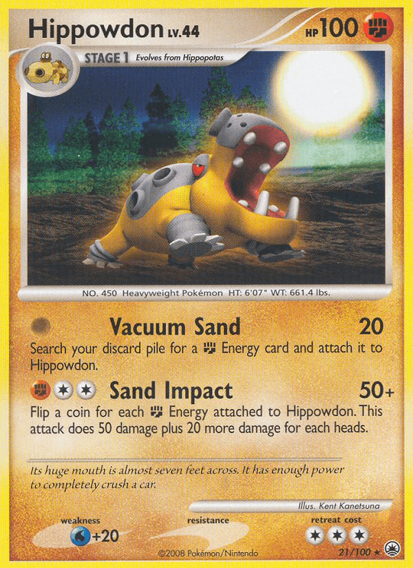 Hippowdon Pokémon card
