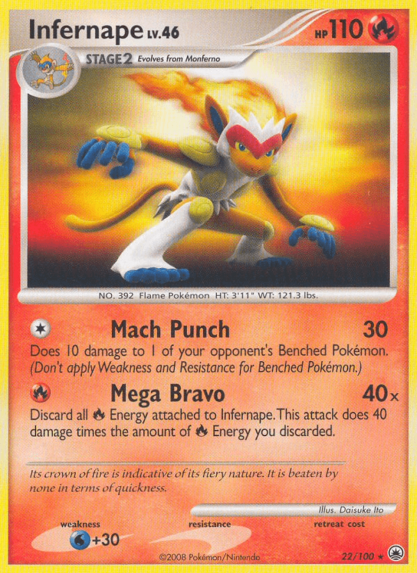 Infernape Pokémon card