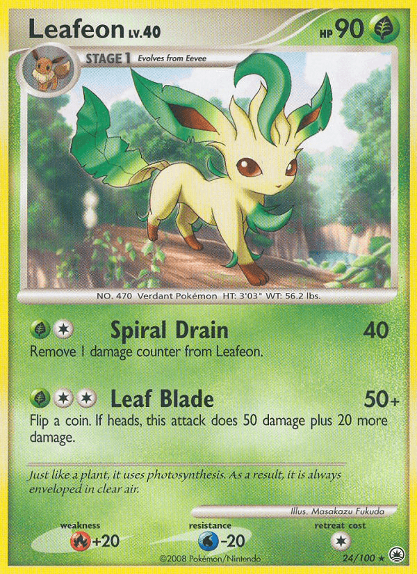 Leafeon Pokémon card