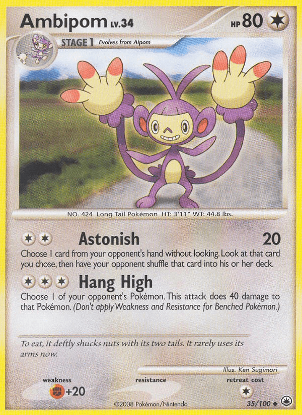 Ambipom Pokémon card