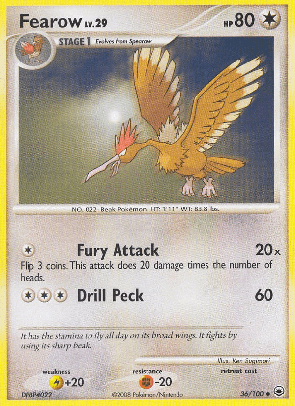 Fearow Pokémon card