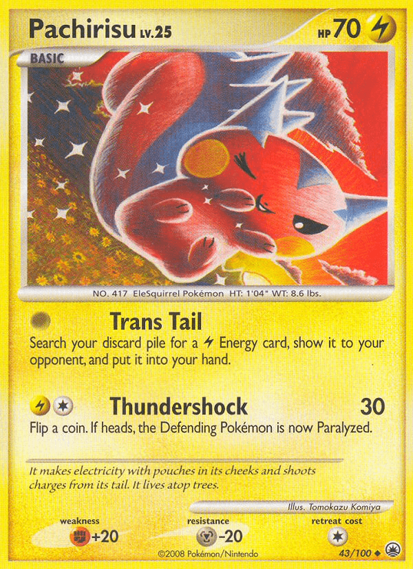 Pachirisu Pokémon card