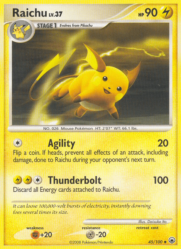 Raichu Pokémon card