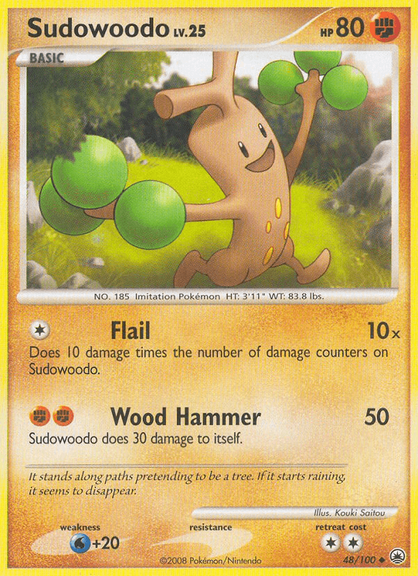 Sudowoodo Pokémon card