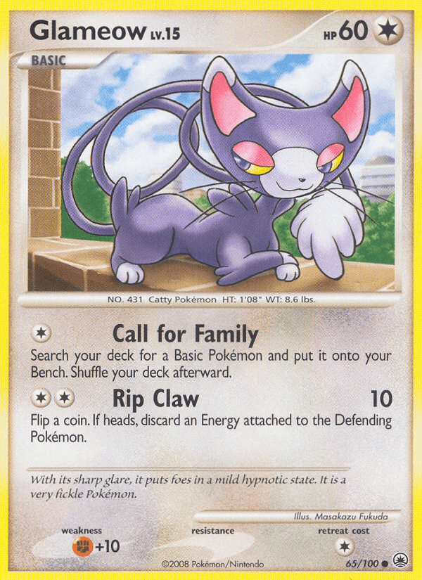 Glameow Pokémon card