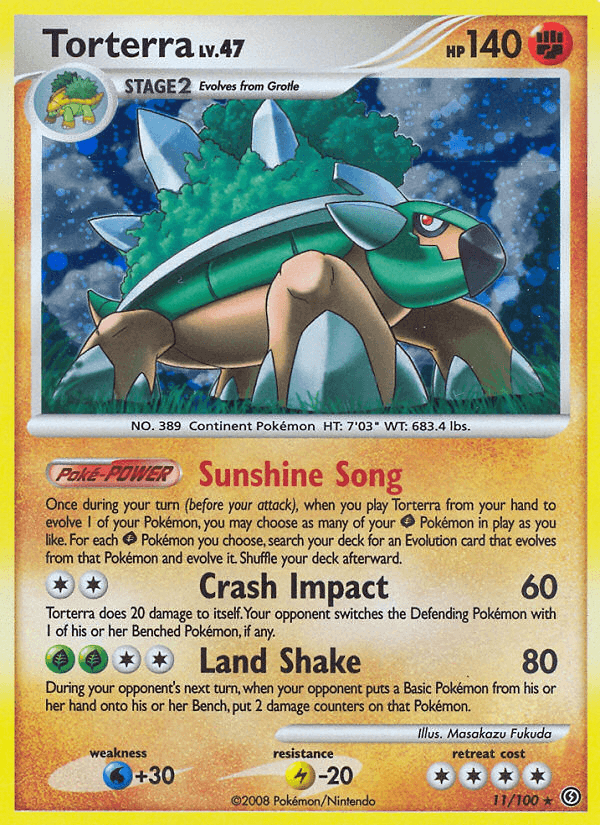 Torterra Pokémon card