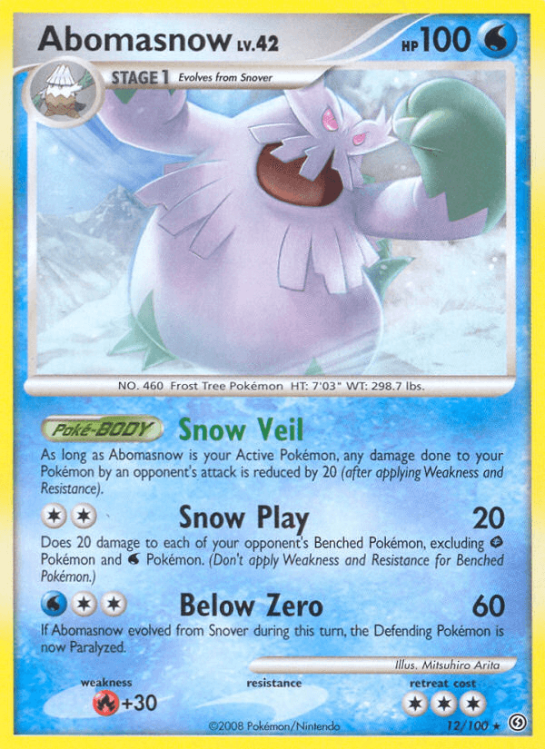 Abomasnow Pokémon card