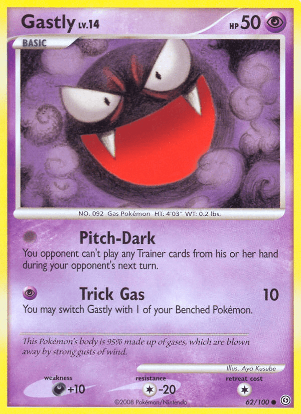 Gastly Pokémon card