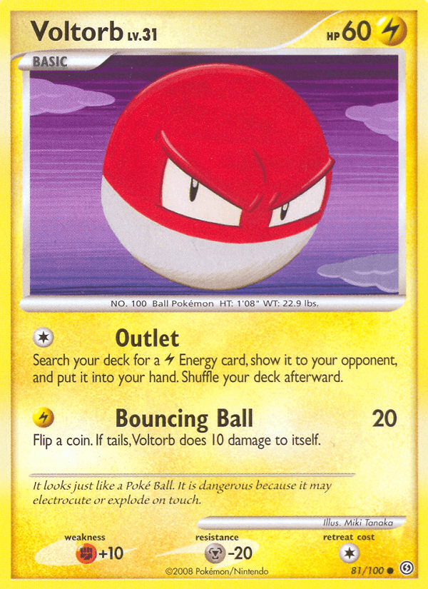 Voltorb Pokémon card
