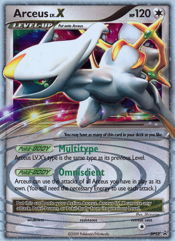 Arceus LV.X from DP Black Star Promos