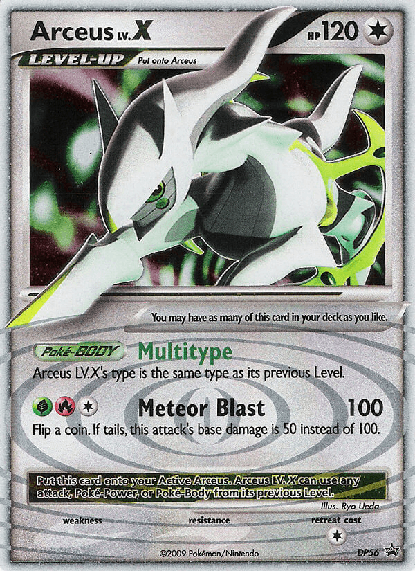 Arceus LV.X from DP Black Star Promos