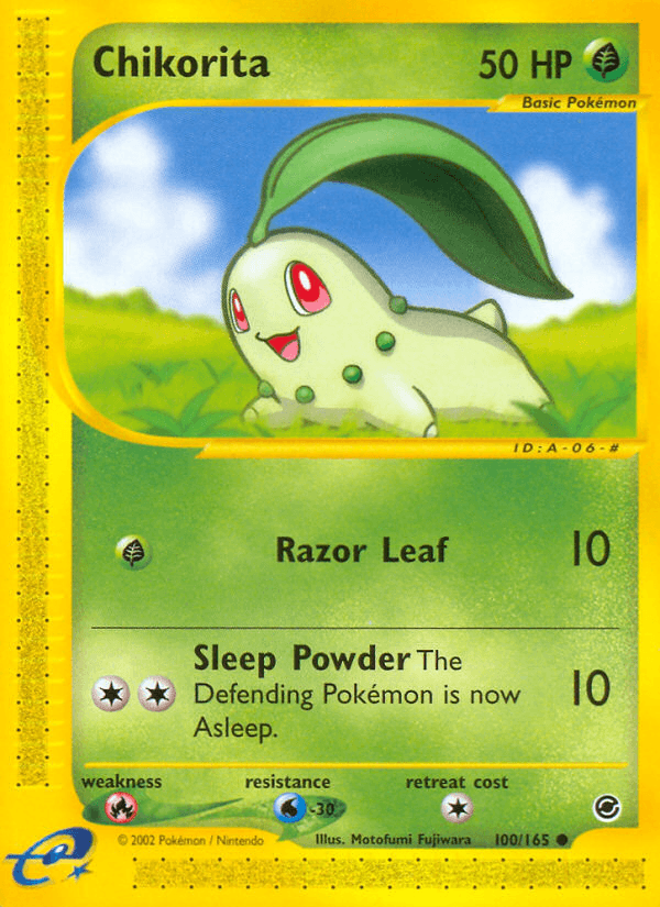 Chikorita Pokémon card