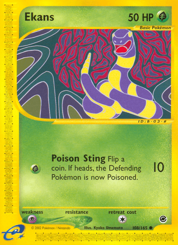 Ekans Pokémon card