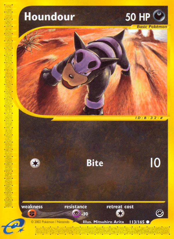 Houndour Pokémon card