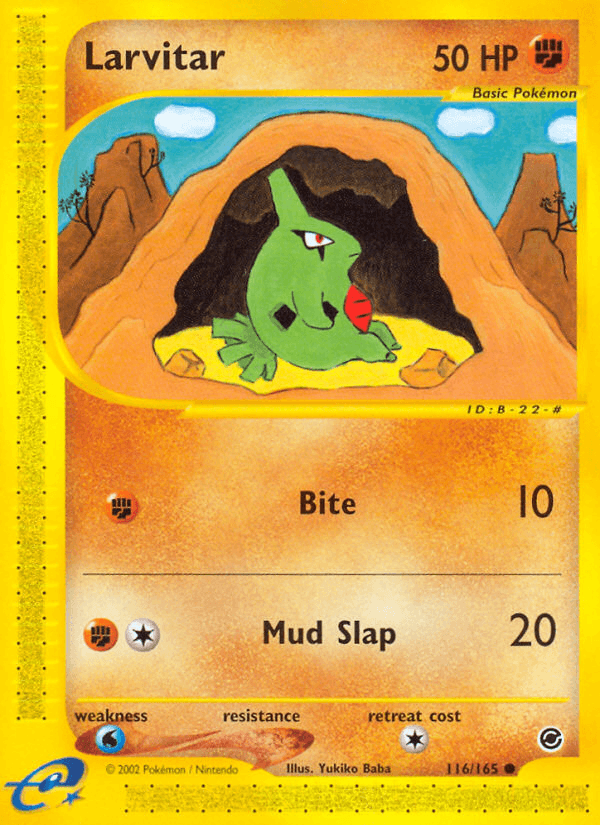 Larvitar Pokémon card