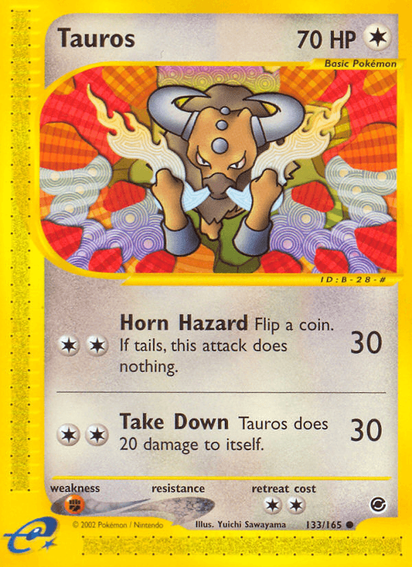 Tauros Pokémon card