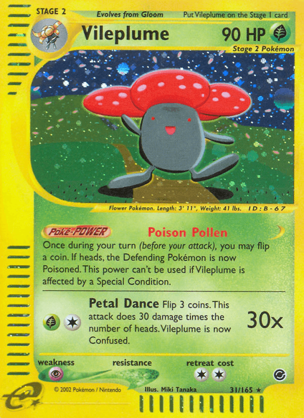 Vileplume Pokémon card