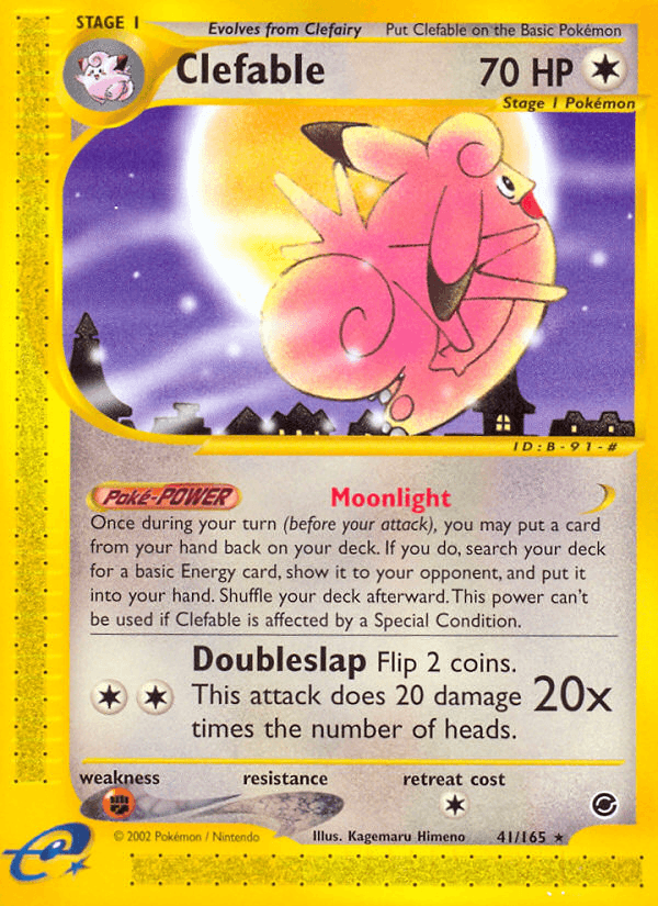 Clefable Pokémon card